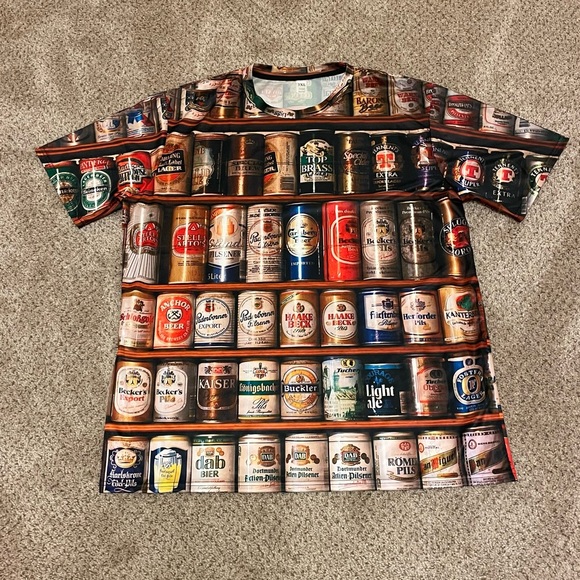 Other - All Over Print Beer Shirt‎ Size XXXL
